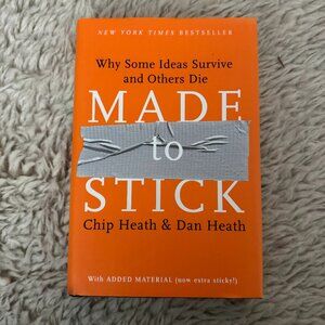“Made To Stick” Hard Cover Book